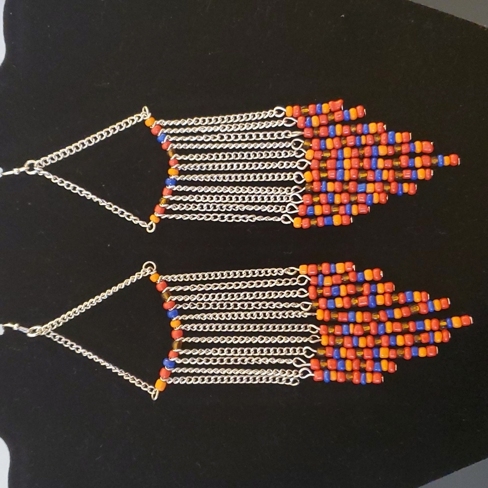 Dangle Beaded Earrings